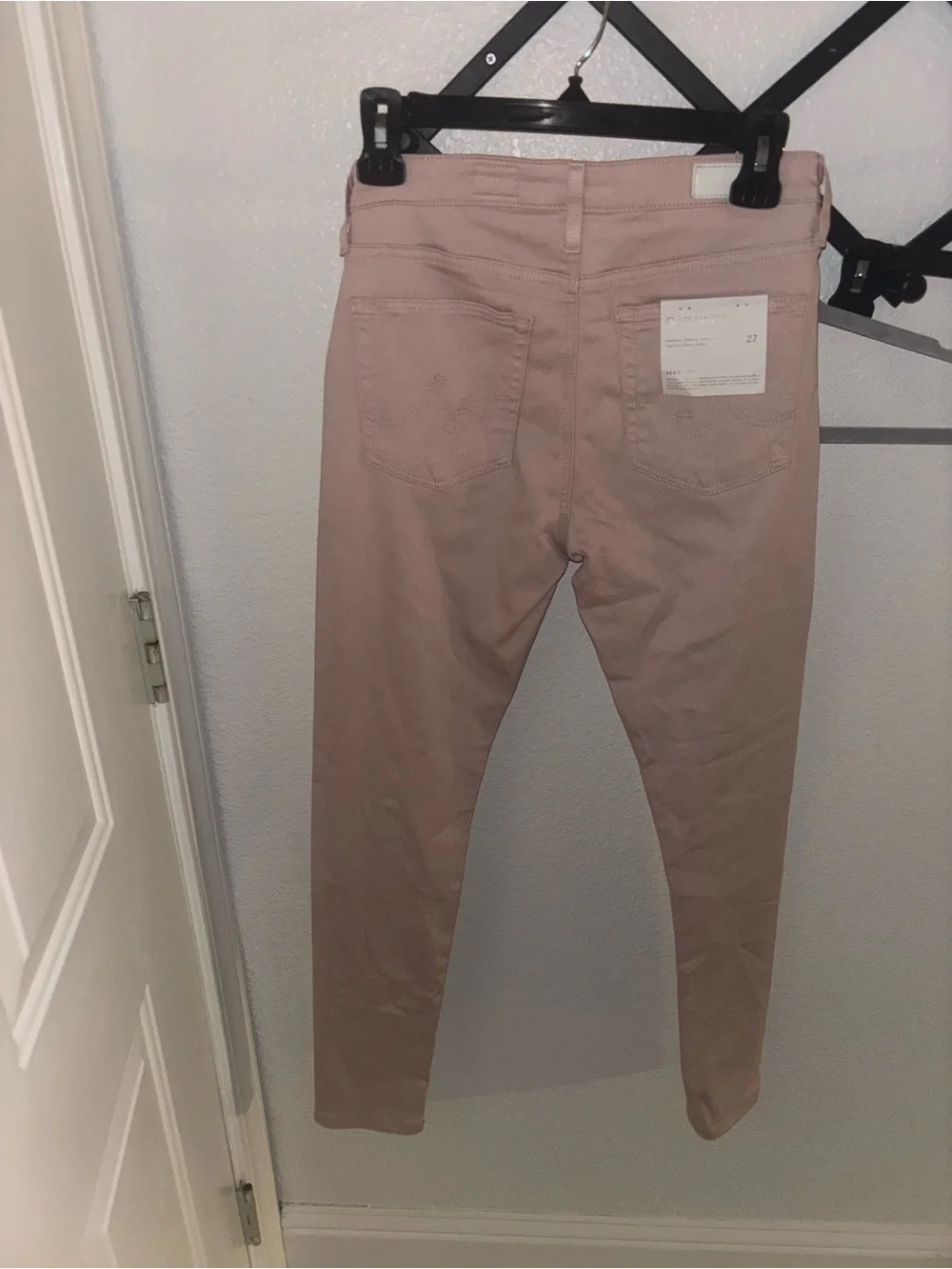 AG Adriano Goldschmied Farrah Ankle Seamless Pink Skinny Jeans NWT 27 - Picture 4 of 6